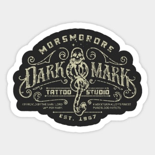 Morsmordre Dark Mark Tattoo Studio 1967 Sticker